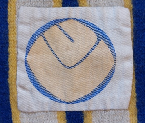 Rare football scarf vintage Leeds United 1970s, old soccer scarves - Picture 10 of 13