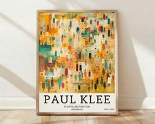 Paul Klee Playful Abstraction Poster Exhibition Wall Art Print Gift Decor