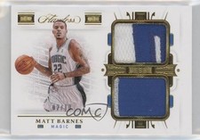 2020-21 Panini Flawless Dual Patch Gold 2/10 Matt Barnes #DP-MBN Dual Patch 3d3