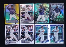 2022 Bowman Adael Amador 1st Ed. Yellow /75, Aqua Ice Foil /250, RED Logo RC 👀