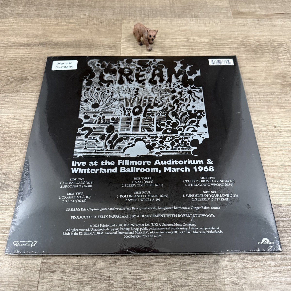 Cream Wheels of Fire Live At Fillmore & Winterland Vinyl 3LP 2026