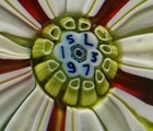 St Louis White Flower with Bud on Pistachio Ground - Limited Edition Magnum 1973 — photo 2