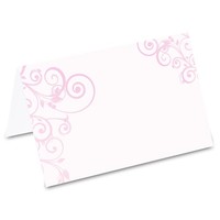 "Pricaro Tischkarten \"Blumenornament\" 50 StüCk Platzkarten Namenskarten"