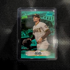 2025 Topps Stadium Club Turquoise #117 Dylan Cease 36/99 Padres