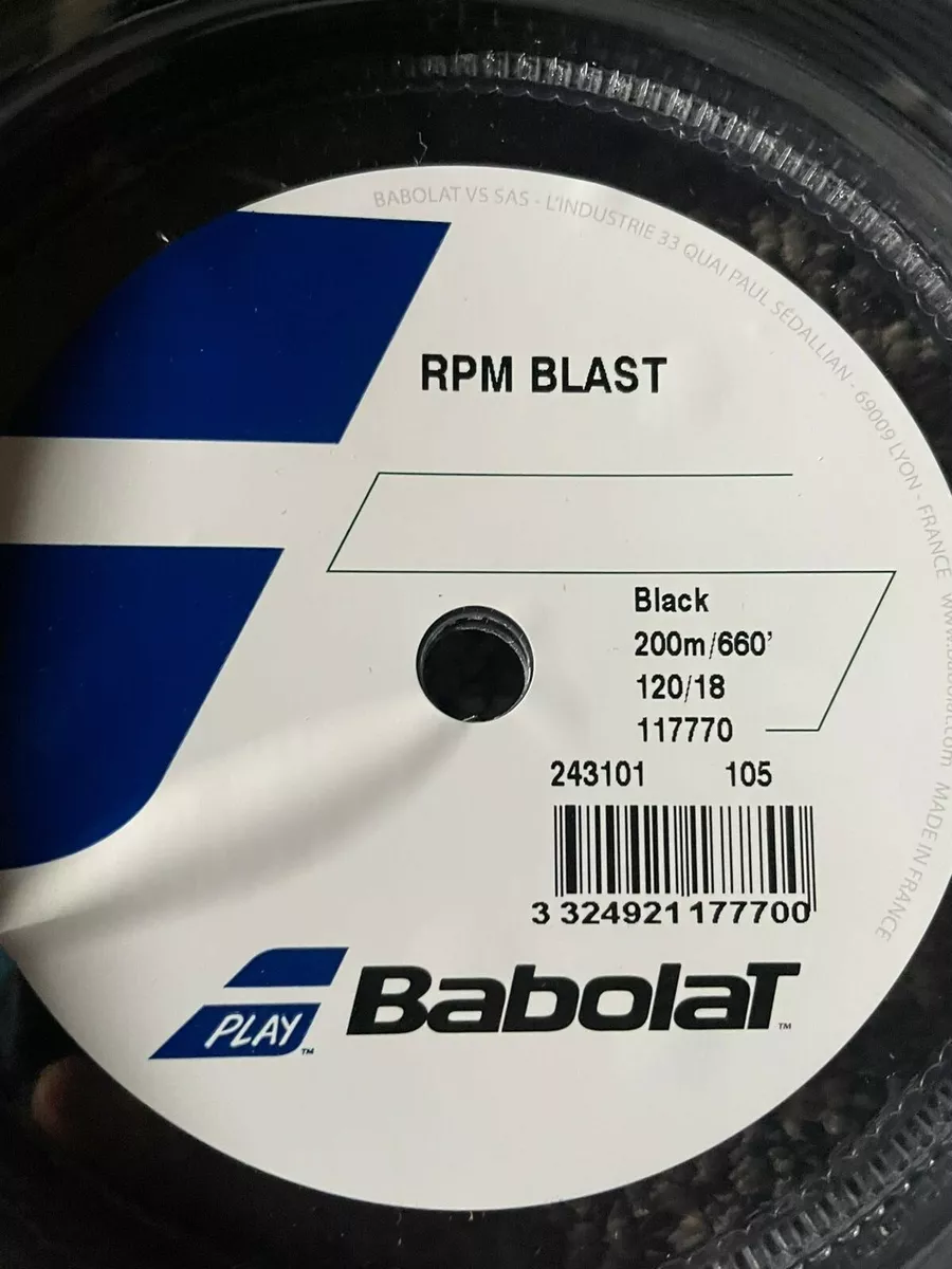 Babolat RPM Blast 100 m Tennis Reel String Black