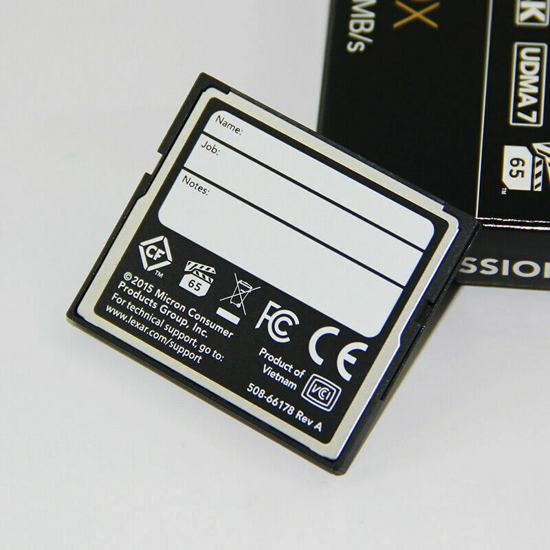 New For Lexar 16/32/64/128GB 1066X Compact Flash CF Memory Card UDMA7 For Camera - Image 3 of 3