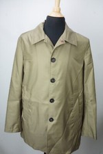 Isaia Napoli Khaki Brown Cashmere Blend Light Overcoat Jacket Sz 38 BRAND NEW
