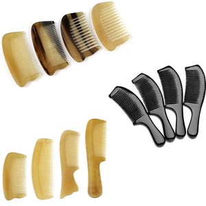 Natural Horn Comb Buffalo Health Wide Narrow Teeth No Static
