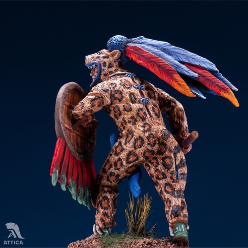 Aztec Eagle warrior 54mm Painted Toy Soldier Miniature Pre-Sale | Art - Picture 5 of 6