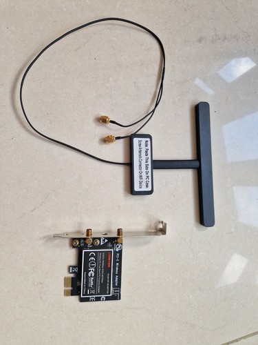 PCI-E Network Card WiFi Dual Band 2.4G/5G Wireless Adapter 802.11 ac WF-QCA6174A - Photo 3/5