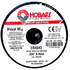 HOBARS FILLER METALS ALUMINUM WELD WIRE ER4043 .035" 0.9mm