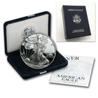 (1) 1997 P 1oz US American Silver Eagle $1 Dollar Proof Bullion Coin w/Box & COA