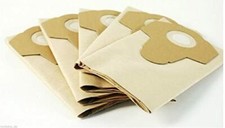5 X BAGS FIT RYOBI R18WDV WET & DRY VACUUM CLEANER HOOVER BAGS 30L  33270