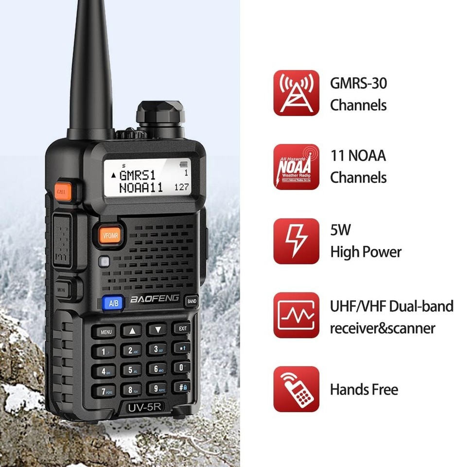 Handheld Police Radio Scanner 2Way Triple Power Digital Transceiver