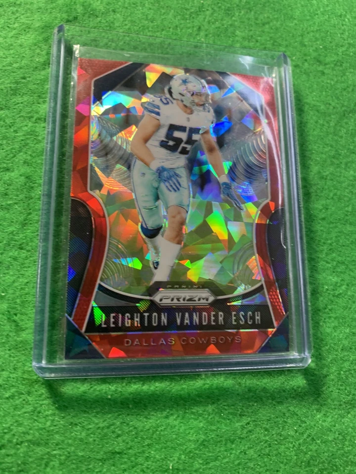 LEIGHTON VANDER ESCH RED LAZER PRIZM CARD JERSEY #55 COWBOY 2019 PRIZM FOOTBALL  - Image 4 of 4