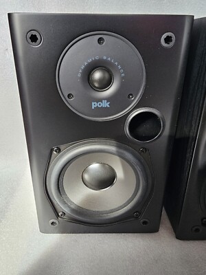 Polk Audio T15 Home Theater Bookshelf Speakers - Black, Pair MINT