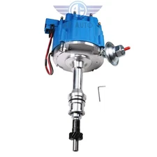 HEI Distributor Small Block Ford For 351W Windsor Blue Cap w/65k Coil One Wire