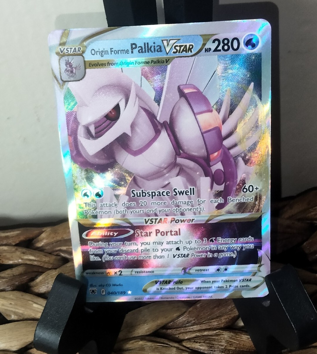 Carta Pokémon Palkia Forma Origem V-astro Rainbow - Ee10