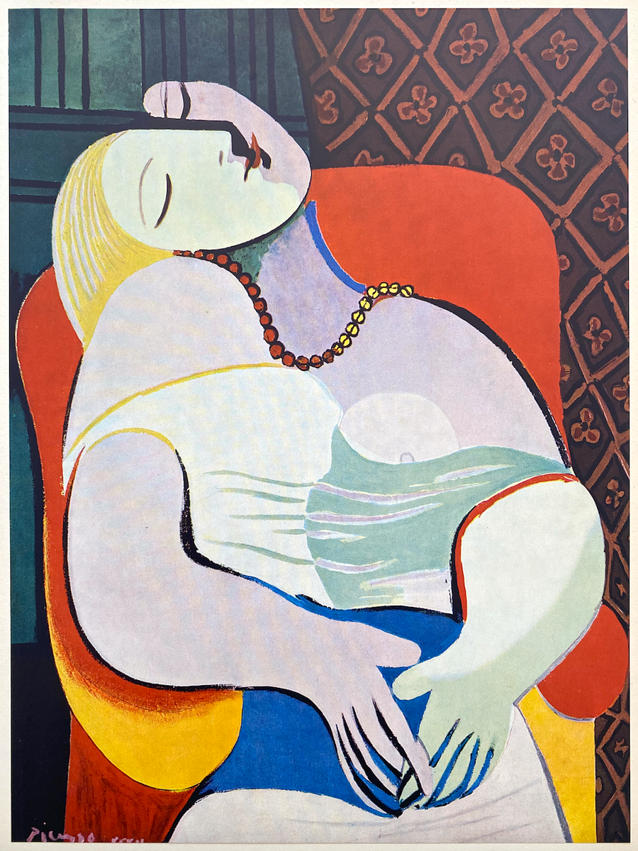 PABLO PICASSO RARE 1955 ICONIC MODERNIST LITHOGRAPH PRINT 