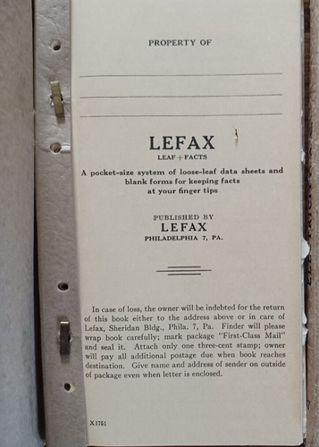Lefax Data Sheets Electricity D.C. /Electricity A.C. 1952 - Picture 3 of 8
