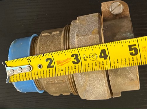 3" pack joint union bronze Ford brand pipe fitting for water service line - Picture 4 of 10