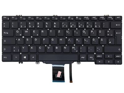 DE Tastatur mit Beleuchtung DELL Latitude 7300 K3WG6, 7300 V238G version 2 in 1