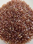 45 Grams Bulk miyuki delica Japanese seed beads 11/0 db1241 Trans Marigold Ab
