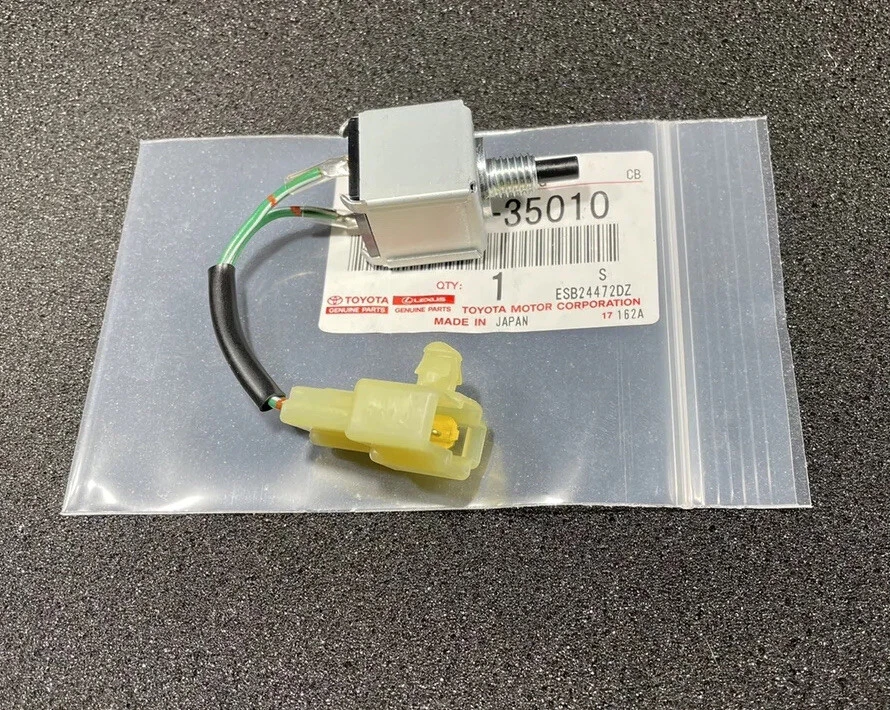 84-89 TOYOTA PICKUP INTERRUPTOR DE LUZ DE ADVERTENCIA DE FRENO DE MANO FABRICANTE ORIGINAL NUEVO Foto 3 de 4
