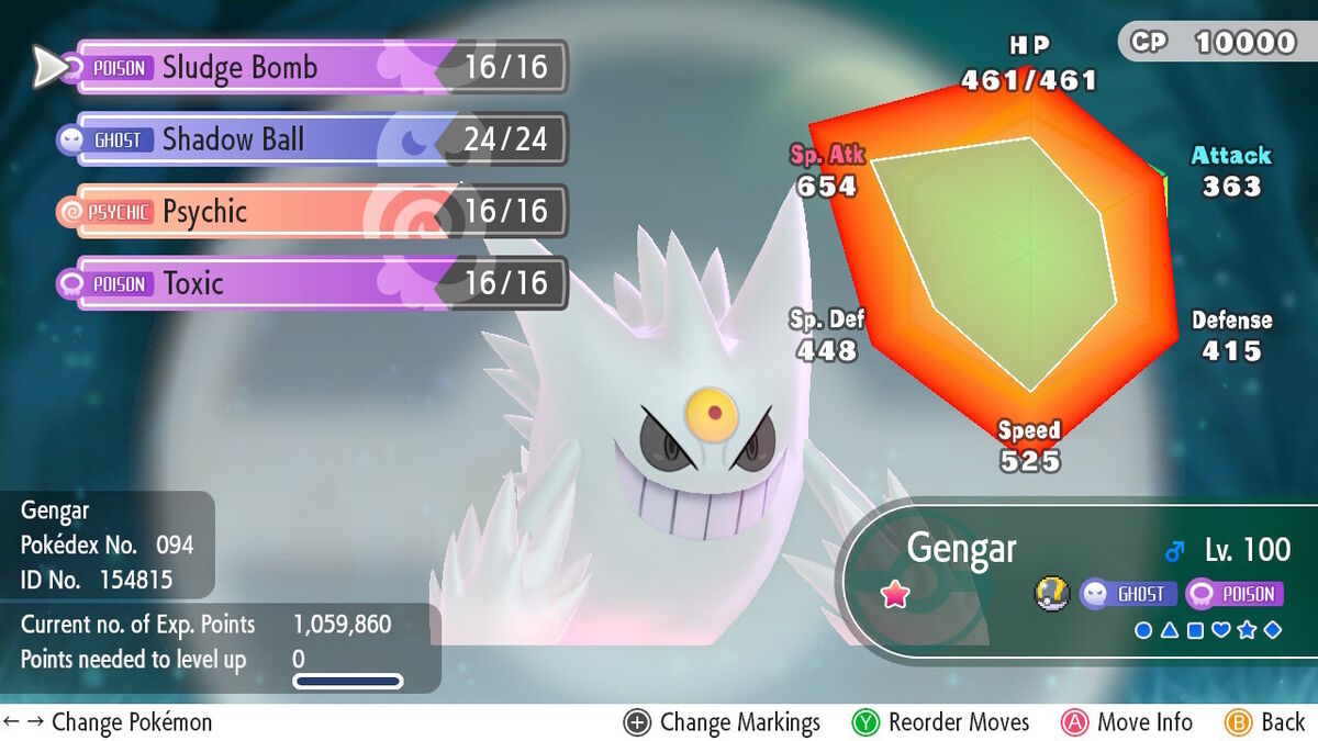 Pokemon Let's Go Mega Gengar  Moves, Evolutions, Locations and