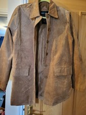 Beth Terrel Suede Coat Size Small But Quite Generous