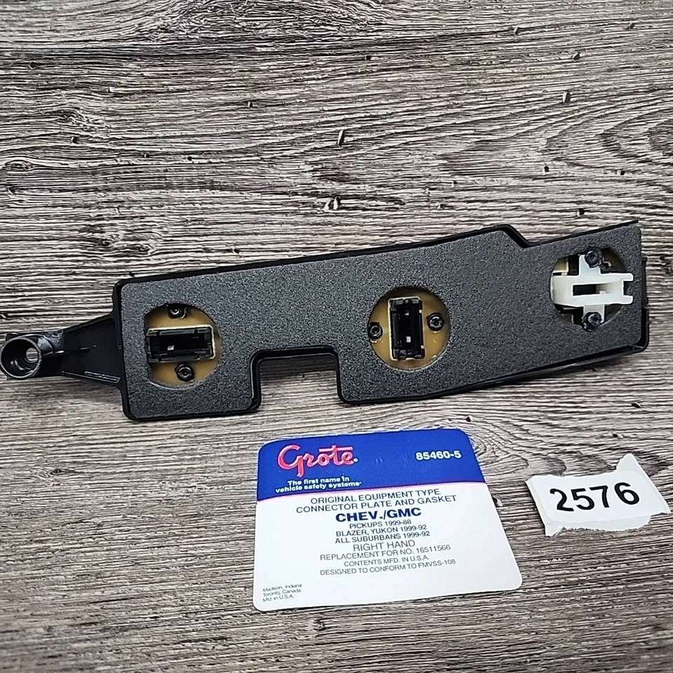 Placa conector luz trasera Grote 85460-5 88-99 C/K camión 92-99 suburbano derecha S Foto 3 de 4