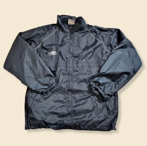 Umbro Black Logo Y2K Windbreaker Jacket Size Mens 2XL - 第 1/5 張圖片