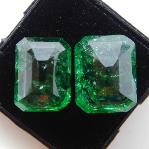 12 Ct Natural EMERALD Green CERTIFIED Loose Gemstone EMERALD Shape - Picture 7 of 15