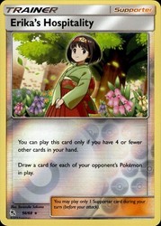 Erika's Hospitality 56/68 Hidden Fates Reverse Holo Rare