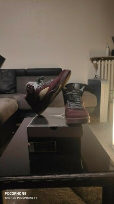 AIR JORDAN RETRO V 5 LS BURGUNDY Gr. 8,5