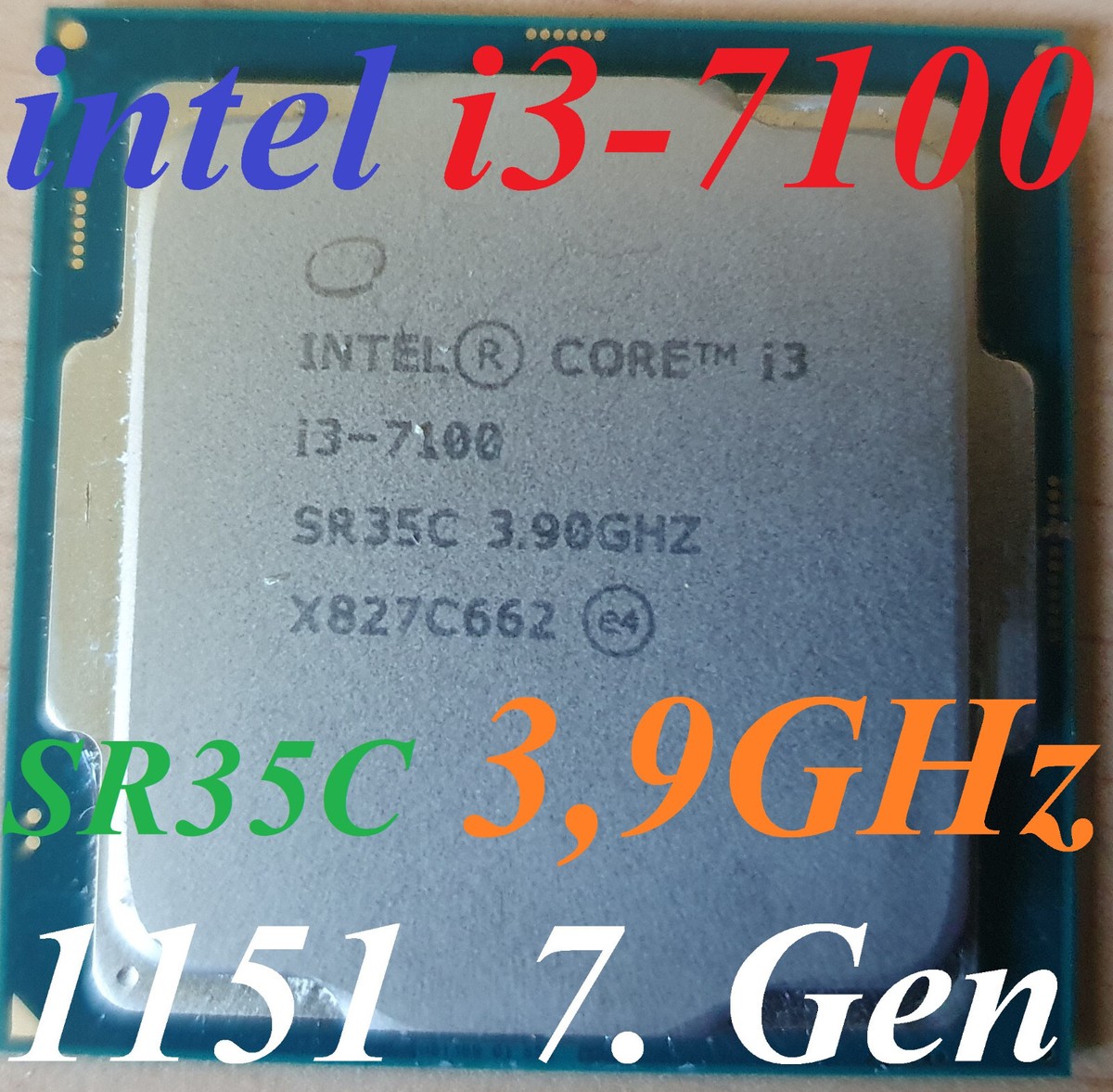 ✪ Intel Core i3-7100 SR35P Prozessor 3,9GHz CPU Sockel 1151 PC i5