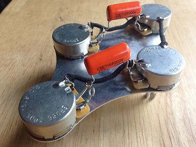 50's Gibson Epiphone Les Paul Wiring 500k CTS SHORT SHAFT Pots .047 Orange Drop
