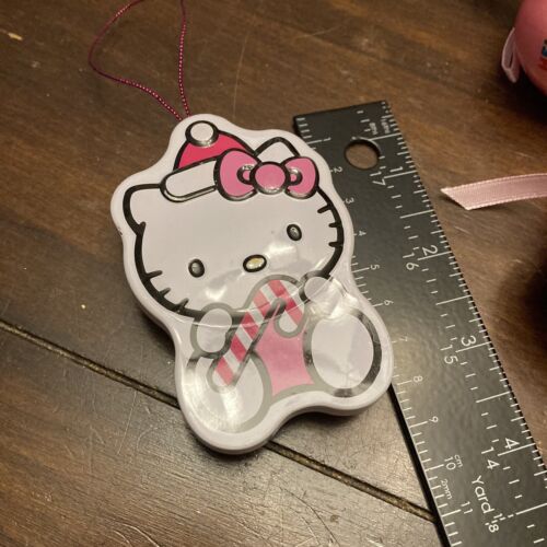 Hello Kitty Christmas Ornament Lot Of 5 Pink Ball Tin 1.75” - 3” Sanrio - Picture 15 of 15