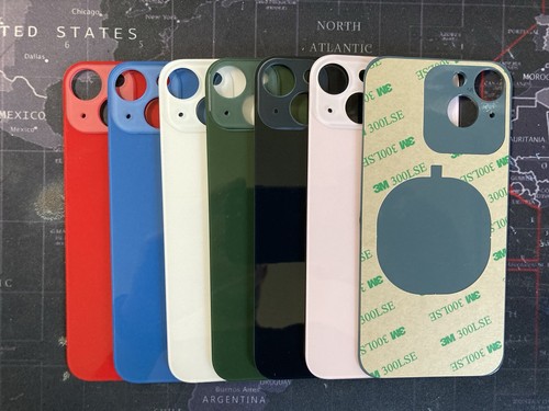 BACK COVER SCOCCA POSTERIORE VETRO PER APPLE IPHONE 13 BIG HOLE+BIADESIVO! - Imagen 8 de 8