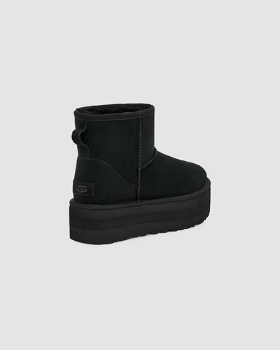 UGG Classic Mini Platform 1134991-BLK Women's Black Suede Comfort Ankle Boots - 第 34/36 張圖片