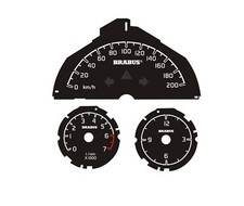 Tachoscheibe Tachometer 200 km/h Smart 451  Brabus Xclusive Ultimate