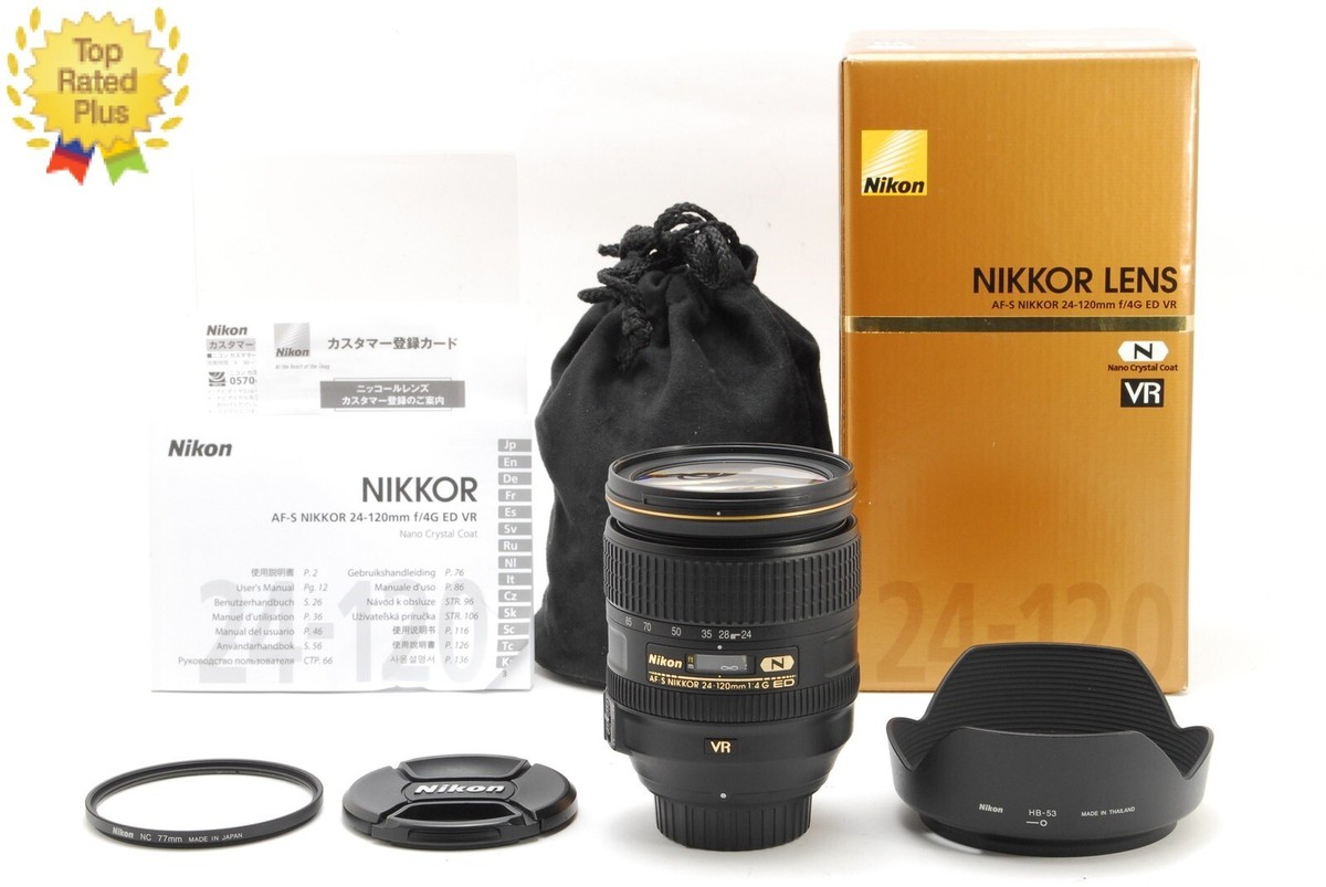 MINT/BOX ] Nikon AF-S NIKKOR 24-120mm F/4 G ED VR Zoom Lens