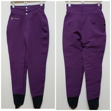 Bogner Purple Ski Snow Wear Stirrup Pant Long Size 8