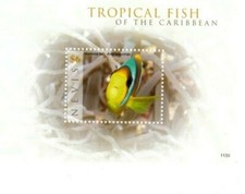 Nevis 2011 - Caribbean Tropical Fish - Souvenir Stamp Sheet - Scott #1683 - MNH