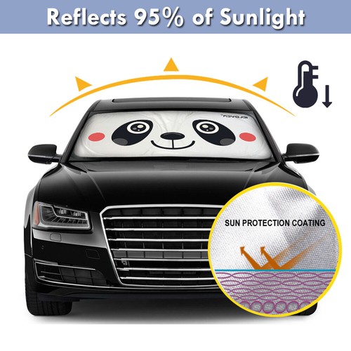 Car Windshield Sun Shade Foldable Large Front Window Visor UV Block Shield Cover - Picture 4 of 8
