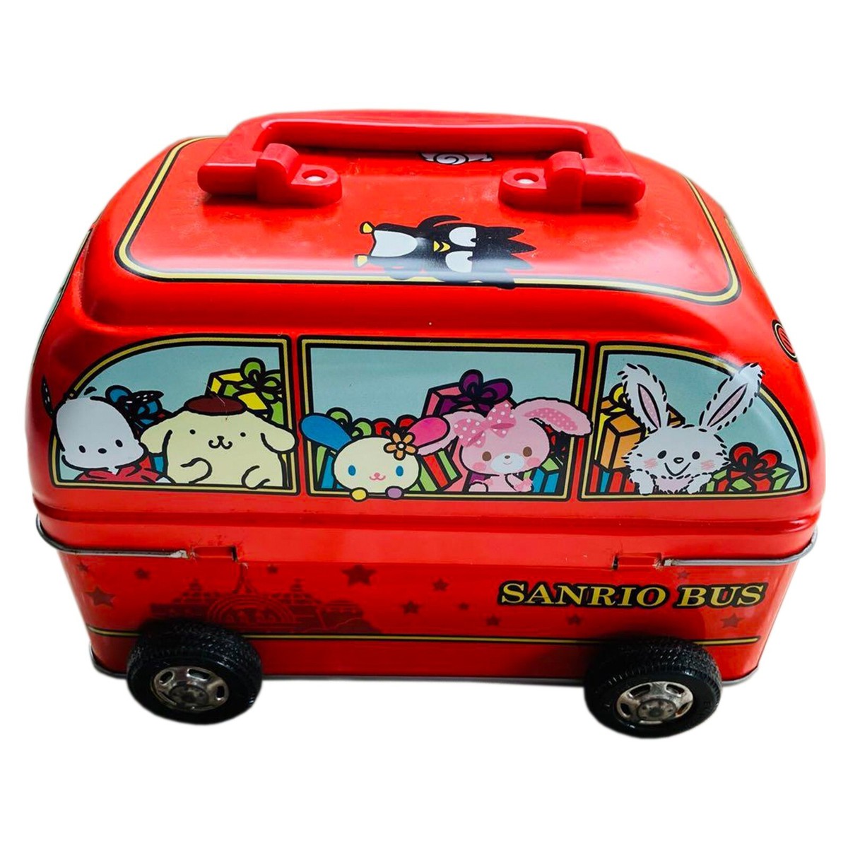 Sanrio Characters Bus Can Accessory Case Red Hello Kitty My Melody