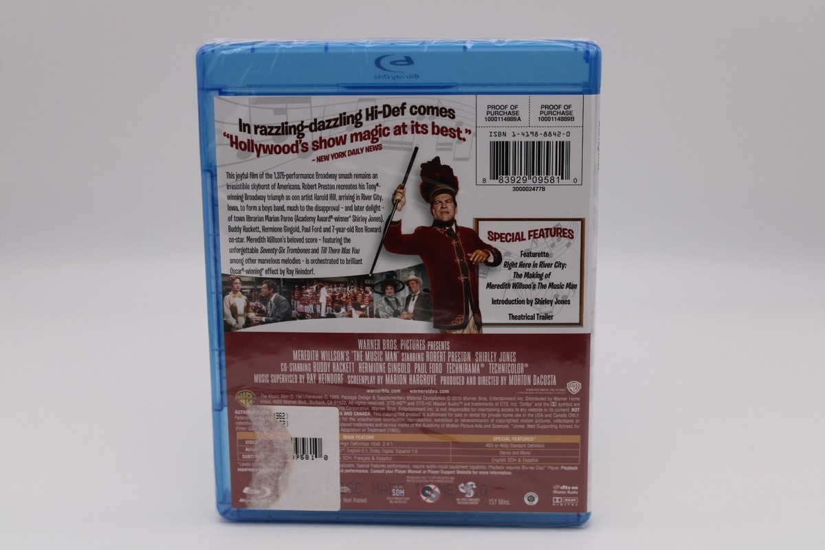The Music Man [New Blu-ray] Widescreen Sealed 883929095810| eBay