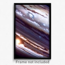 Pixel Art Poster - Superficial Jupiter (8 Bit Psychedelic Video Game Print)