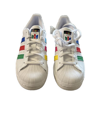 Adidas Superstar J Colorful Stripes Sneakers
