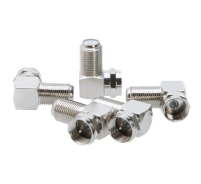 90 Degree Right Angle F Male to Female Coax Cable Adapter Connector Multi-Pk LOT
